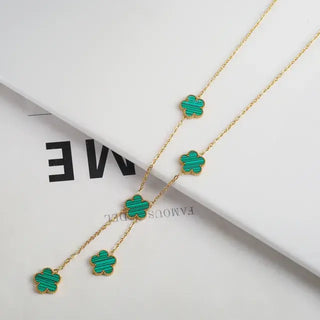 Adjustable Flower Bracelet, Necklace, and Earrings