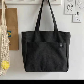 Canvas Tote Bag with Pockets