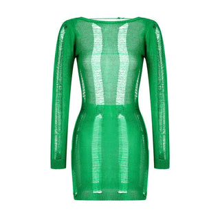 Swim Coverup Long Sleeve Dress