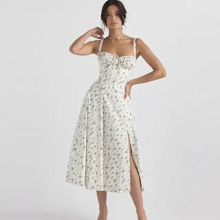 Summer Floral Milkmaid Dress