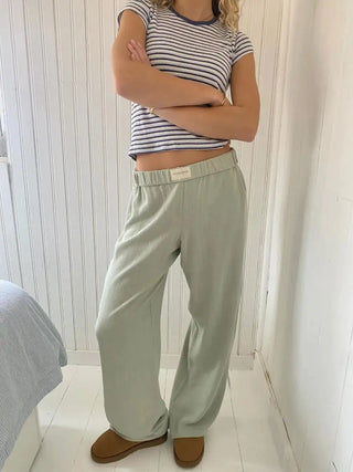 Summer Wide Leg Linen Pants
