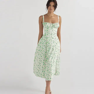 Summer Floral Milkmaid Dress