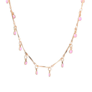 Bohemian Multicolor Chain Necklace