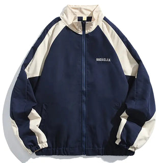 Casual Patchwork Athletic Jacket