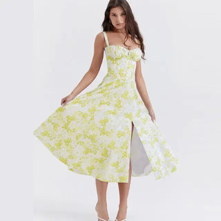 Summer Floral Milkmaid Dress