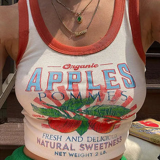 Graphic Apples Tank Top