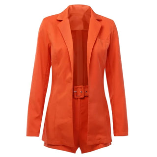 Women Casual Blazer and Shorts