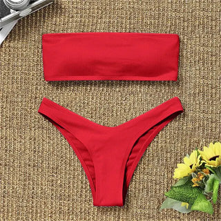 Sexy Strapless Bikini Swimsuit For Women