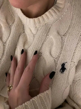 Ralph Lauren Polo Cable-Knit Cotton Sweater