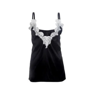 Lace Satin Silk Tank Top