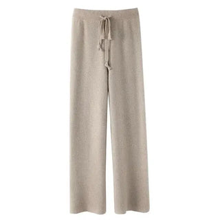 Vintage Casual Knitted Wide Leg Pants