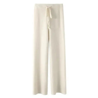 Vintage Casual Knitted Wide Leg Pants