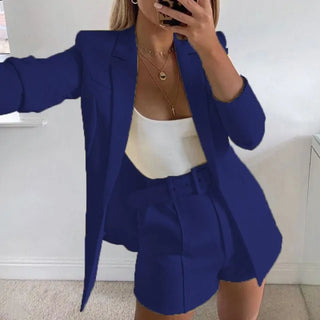 Women Casual Blazer and Shorts