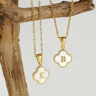 Personalised Clover Initial Necklace