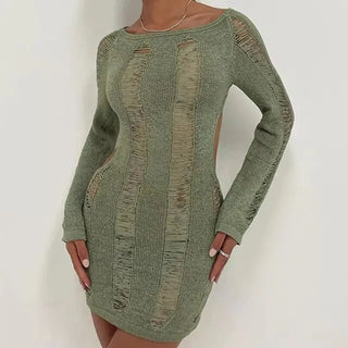 Swim Coverup Long Sleeve Dress