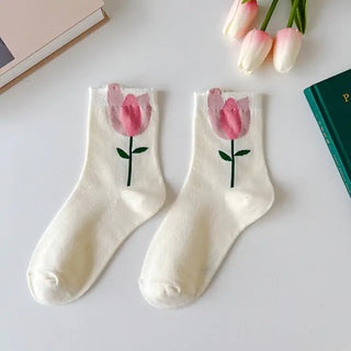 Women Frilly Ruffle Socks Lolita Style