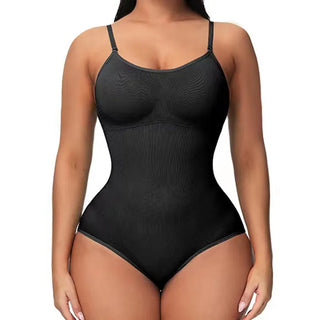 V Neck Spaghetti Strap Bodysuits