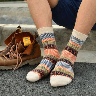 Striped Warm Thick Wool Socks