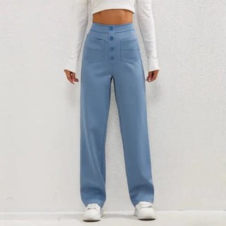 High- Waisted Casual Wide Leg Pants