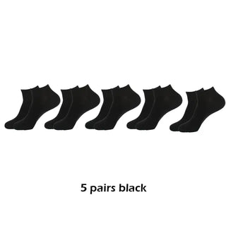 10 Pairs Breathable Ankle Socks Cotton, White, Grey, Black