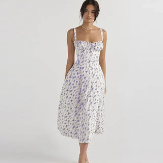 Summer Floral Milkmaid Dress