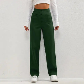 High- Waisted Casual Wide Leg Pants