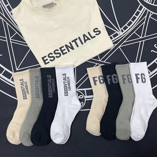 Essentials Socks Sports Breathable Long Tube