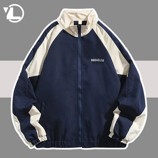 Casual Patchwork Athletic Jacket