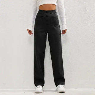 High- Waisted Casual Wide Leg Pants