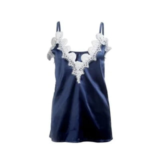 Lace Satin Silk Tank Top