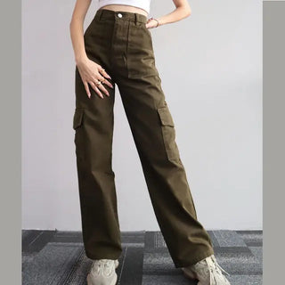 Wide Leg Cargo Trouser Casual Pants