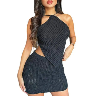 Halter Top and Skirt Set