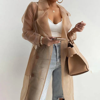 Women's Fashion See-Through Jacket