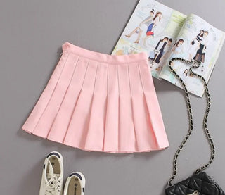 Women's High-Waisted Pleated Skirt