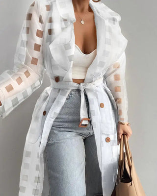 Women's Fashion See-Through Jacket