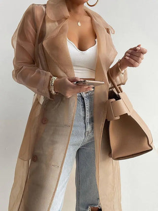 Women's Fashion See-Through Jacket