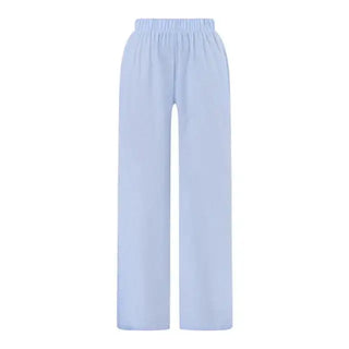 Casual Elastic Waist Wide Pants