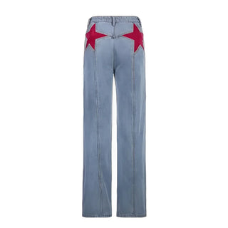 Star Red Denim