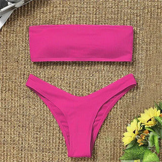 Sexy Strapless Bikini Swimsuit For Women