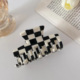 Black White Hair Clips