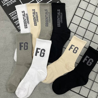 Essentials Socks Sports Breathable Long Tube